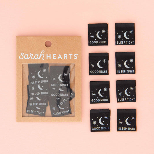Sewing Woven Labels: Good Night Sleep Tight (Glow in the Dark)