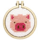 Mini Matchbox Cross Stitch Kit: Missing You Pig Time