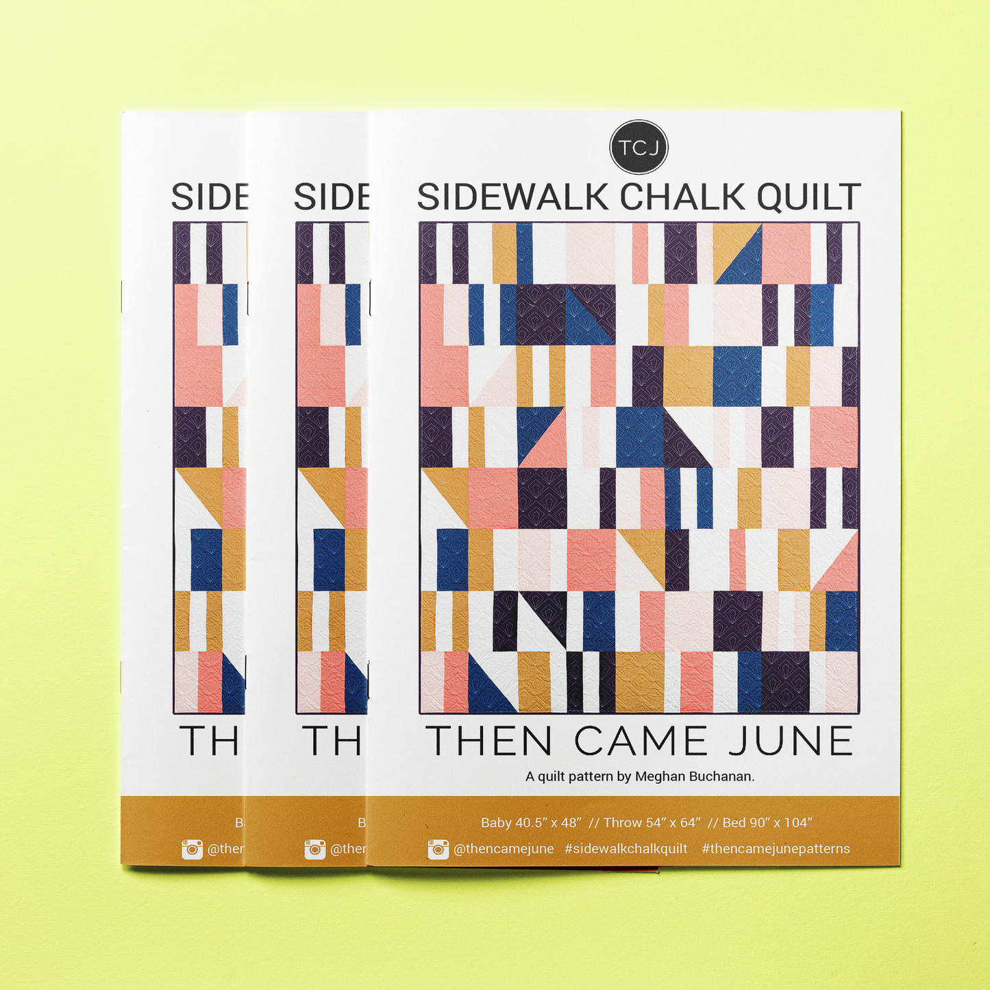 Sidewalk Chalk Quilt Pattern - Printed