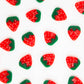 Large Strawberry Buttons – Pack of 6