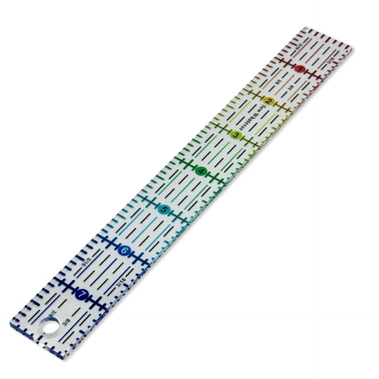 Rainbow Gradient | Clear - 8” x 1” Ruler