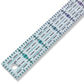 Pink to Teal Gradient | Glitter - 8” x 1” Ruler