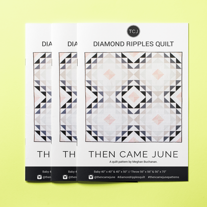 Diamond Ripples Quilt Pattern - Printed