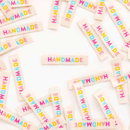 Sewing Woven Clothing Label Tags: Colorful Handmade