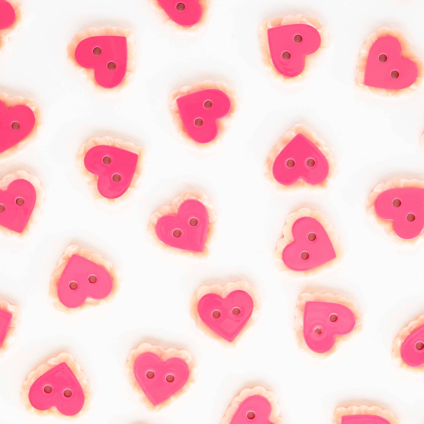 Large Sweet Heart Buttons – Eco-Friendly Charm for Every Creation