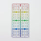 4" x 2" Ruler - Rainbow Gradient | Glitter