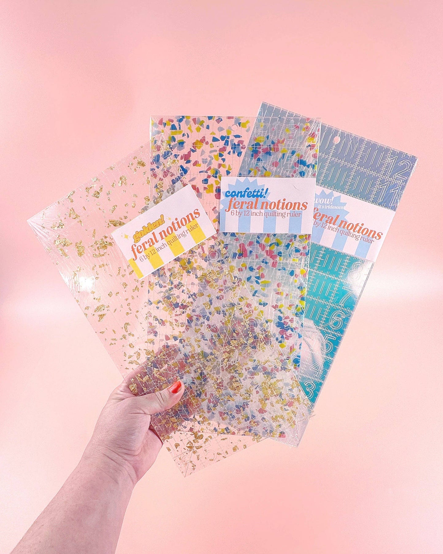 6 x 12 Quilting Ruler: Golden