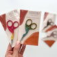 Embroidery stork scissors, small bird scissors: Northern Lights