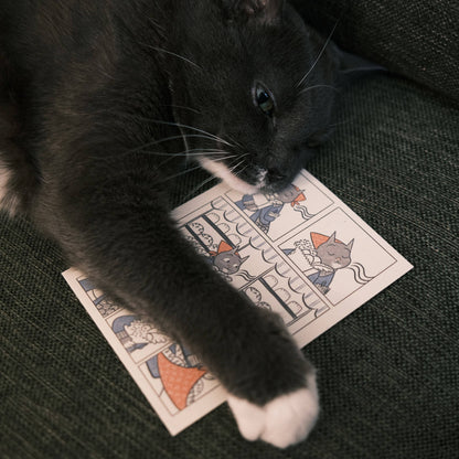 Greeting Card: Cat Bakery Comic