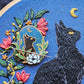 Black Cat Enamel Needle Minder