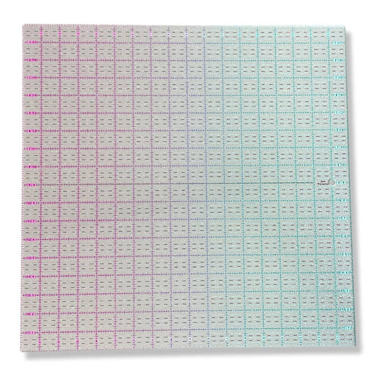 Pink to Teal Gradient | Glitter - 18” x 18” Ruler