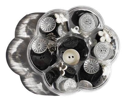 Neutrality Treasure Box – Designer Buttons by Buttons Galore & More ⚪✨