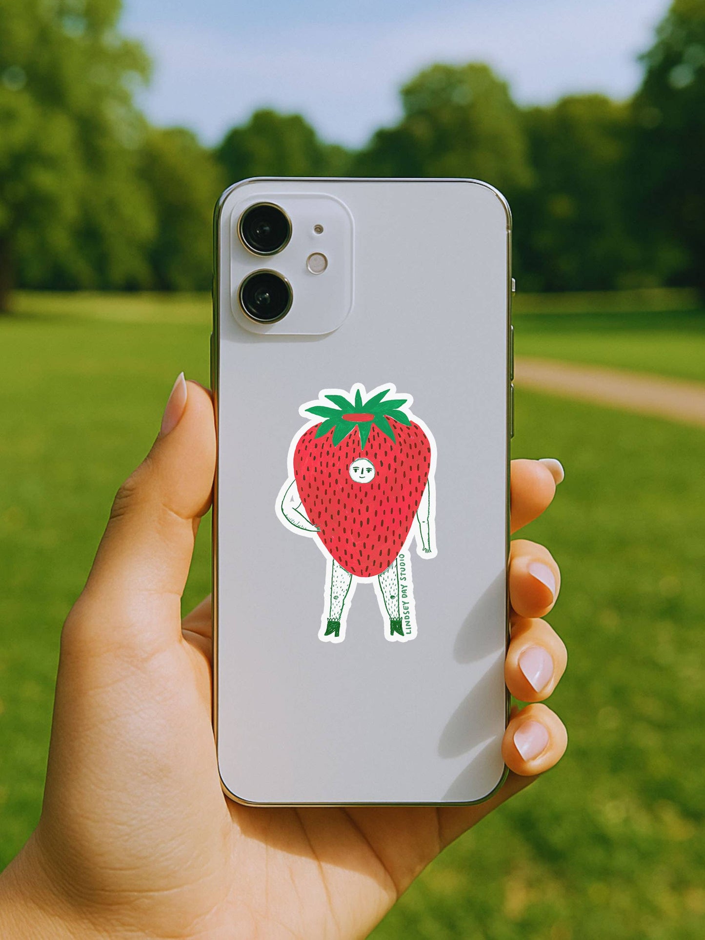 Mr. Strawberry Sticker Vinyl Sticker