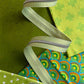 Lime Stripe Zipper Tape with Nickel Teeth