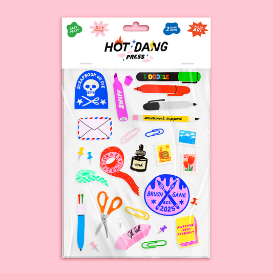 Iron-on Art: Stationery Addict Sheet Set