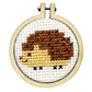 Mini Matchbox Cross Stitch Kit: Sending a hedgehug