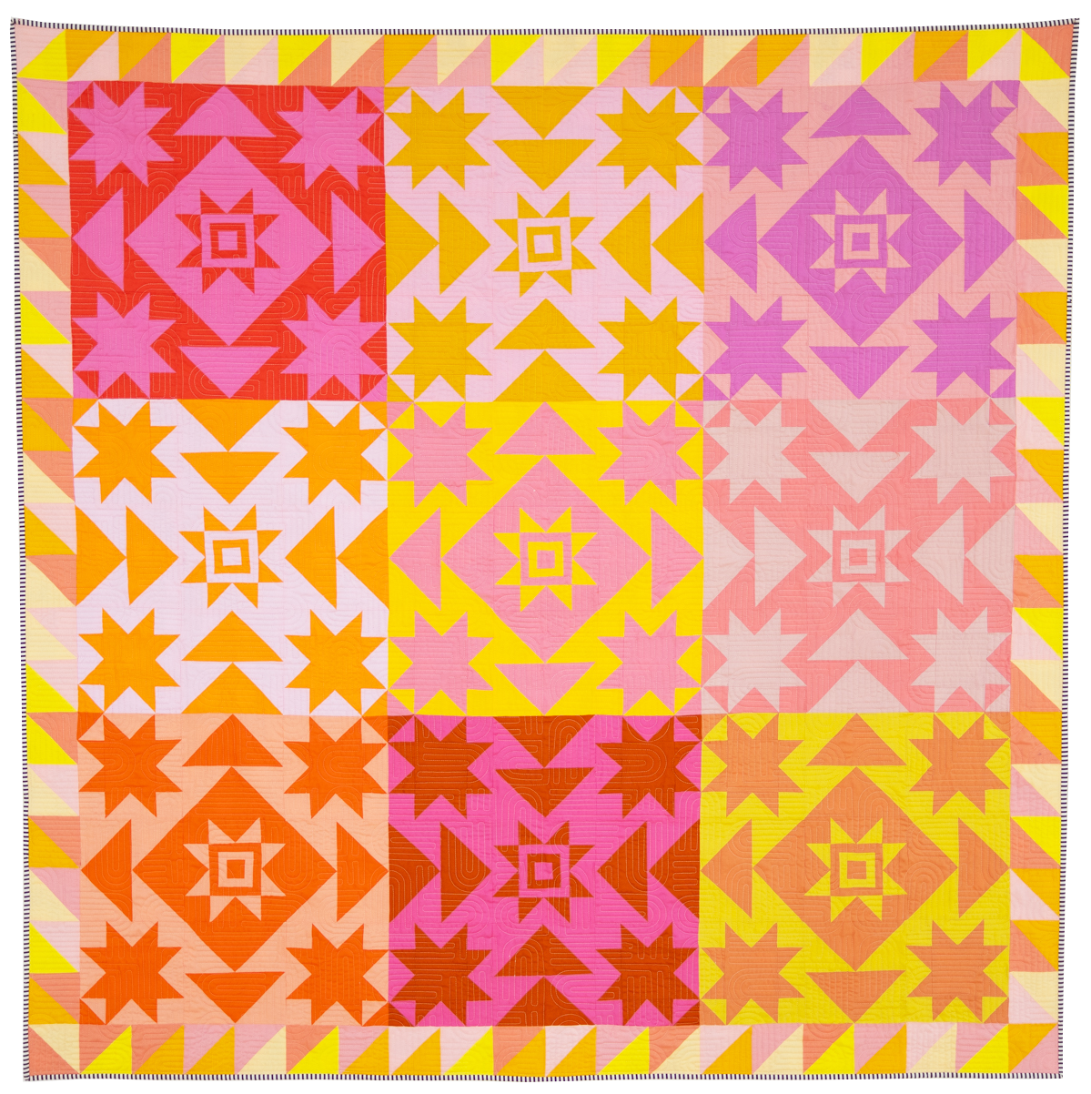 Everett Star Quilt Pattern - Printed
