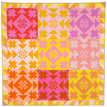 Everett Star Quilt Pattern - Printed
