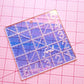 Charm square ruler: Iridescent