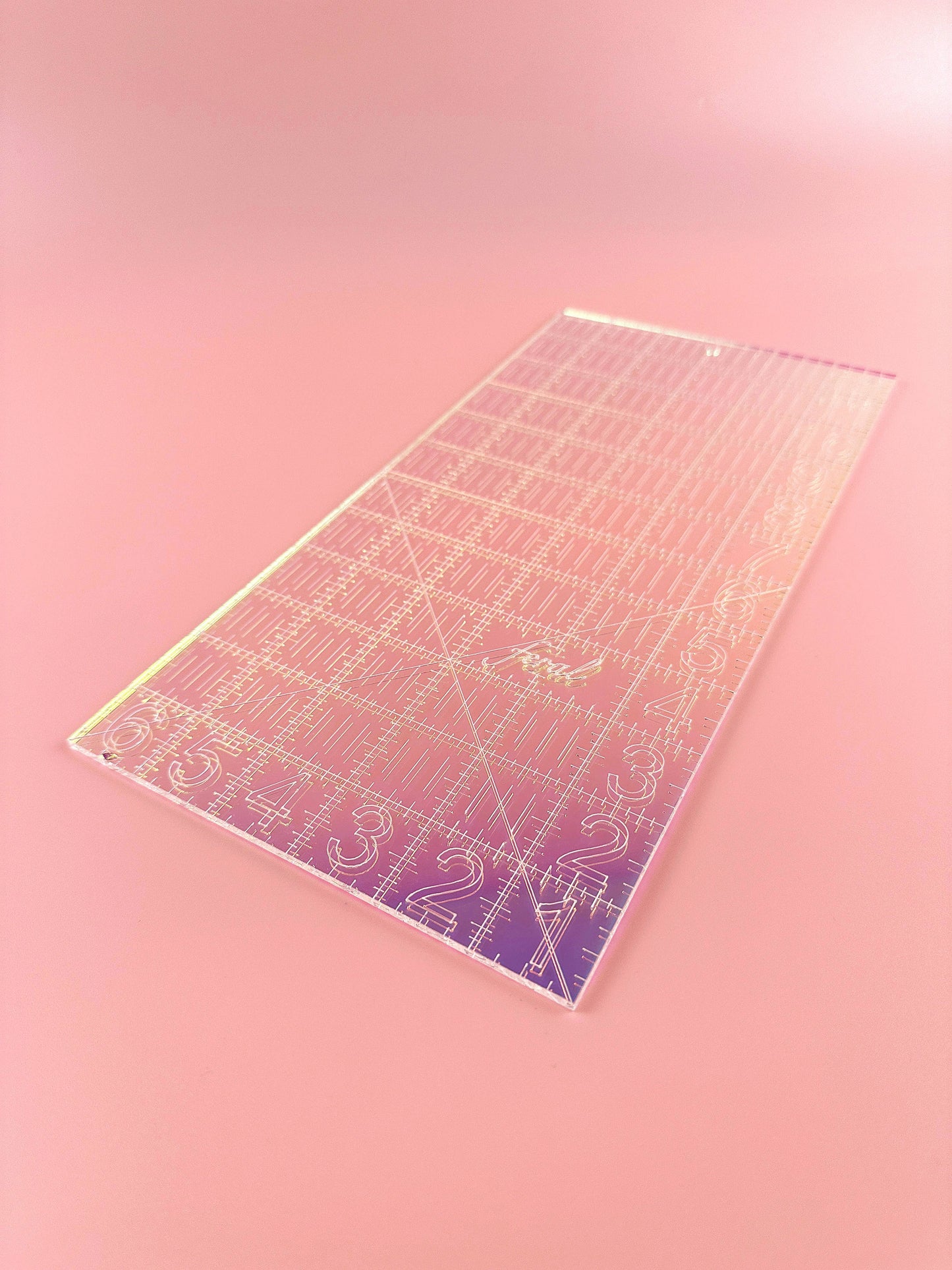 6 x 12 Quilting Ruler: Iridescent
