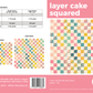 Layer Cake Squared Quilt Pattern - Printed