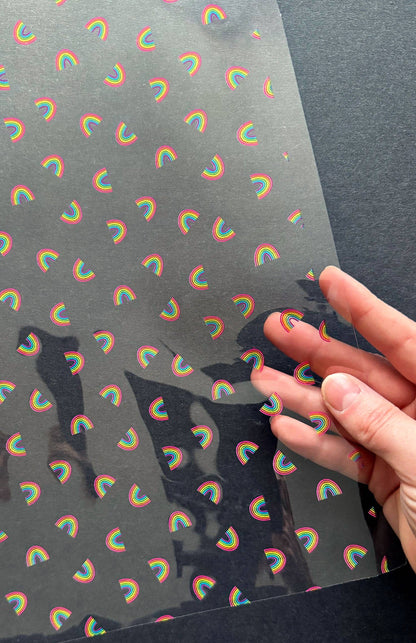 Clear TPU Vinyl: Rainbow Toss
