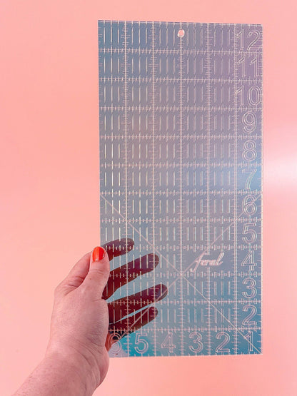 6 x 12 Quilting Ruler: Iridescent