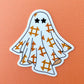 Quilt Ghost Sticker: Orange