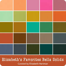 Elizabeth's favorites Bella Solids By Moda Charm Pack