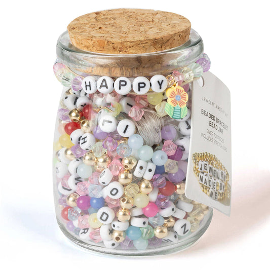 Original Bead Jar - HAPPY Flower