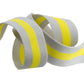 Tula Pink Nylon Webbing – 1.5" x 2 yd (Soft Grey & Neon Yellow)