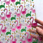 Flamingos Clear TPU Vinyl