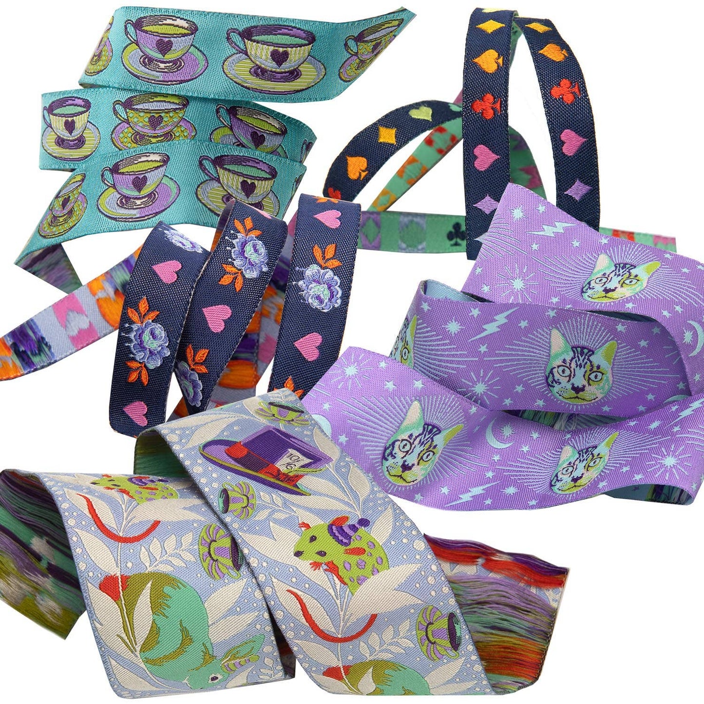 Tula Pink - Curiouser & Curiouser Ribbon Pack – Day Dream (5 yds Total)
