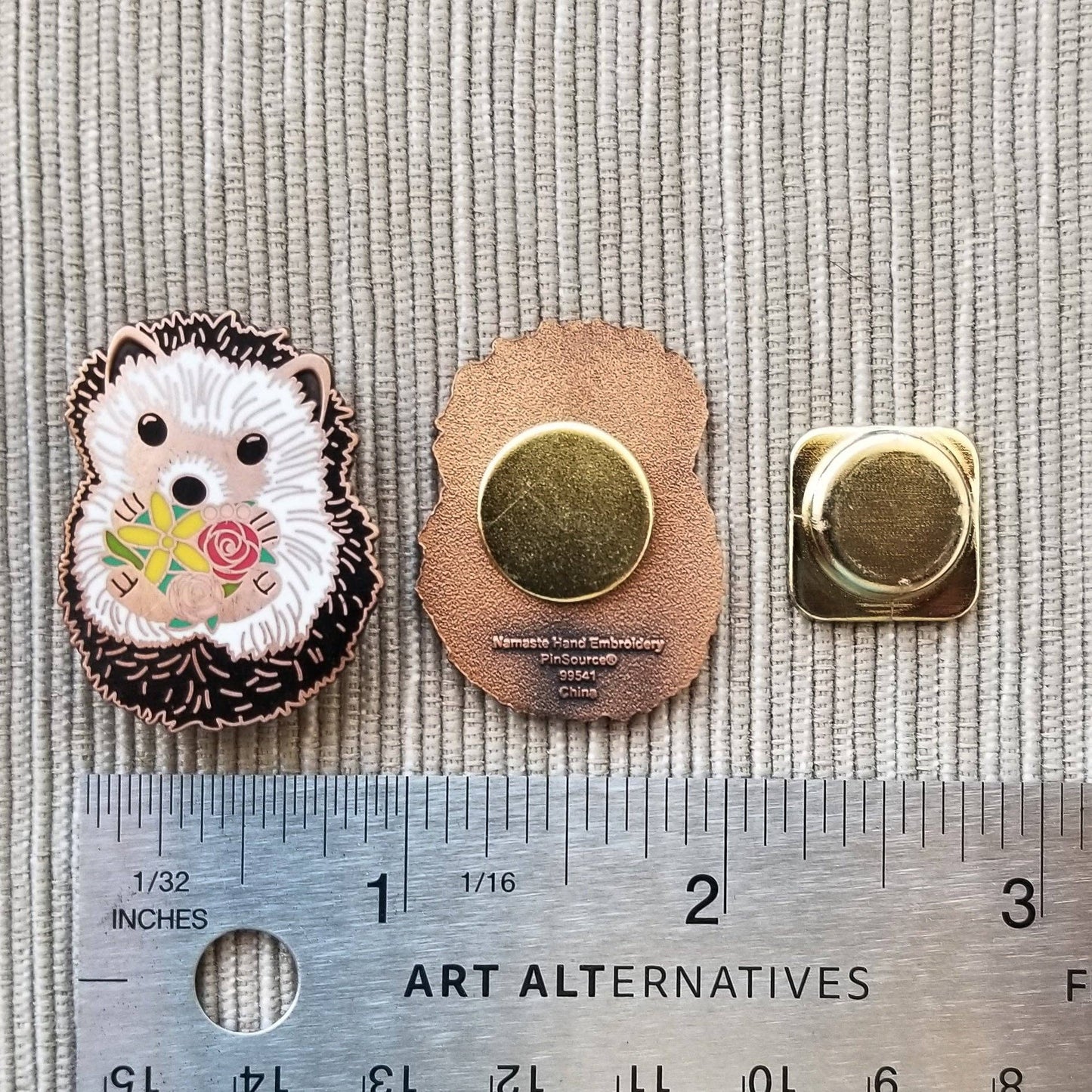 Enamel Needle Minder: Hedgehog