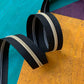 Black Zipper Tape with Gold Teeth