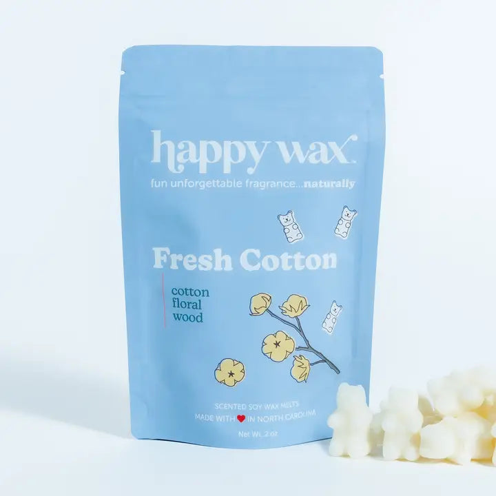 Happy Wax: Fresh Cotton Wax Melts - 2oz Pouch