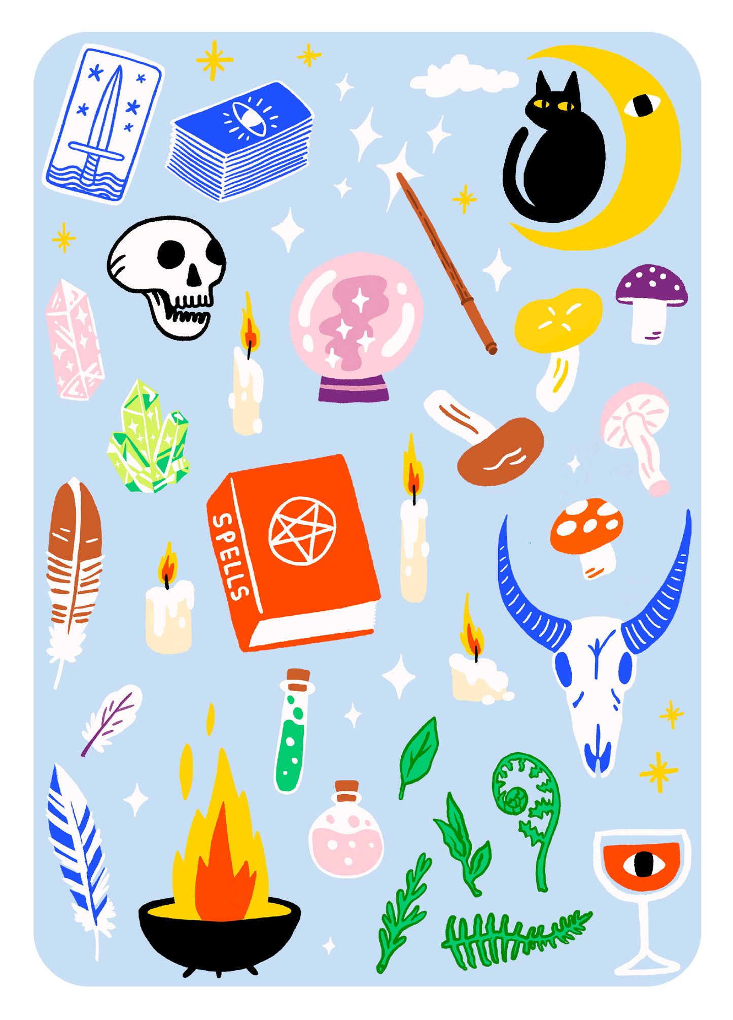 Iron On Sheet Set: Witchy Classics