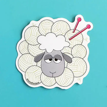 Yarn Ball Sheep Sticker