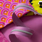 Purple Stripe Zipper Tape with Nickel teeth