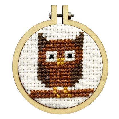 Mini Cross Stitch Kit: 'Owl you need is love!'