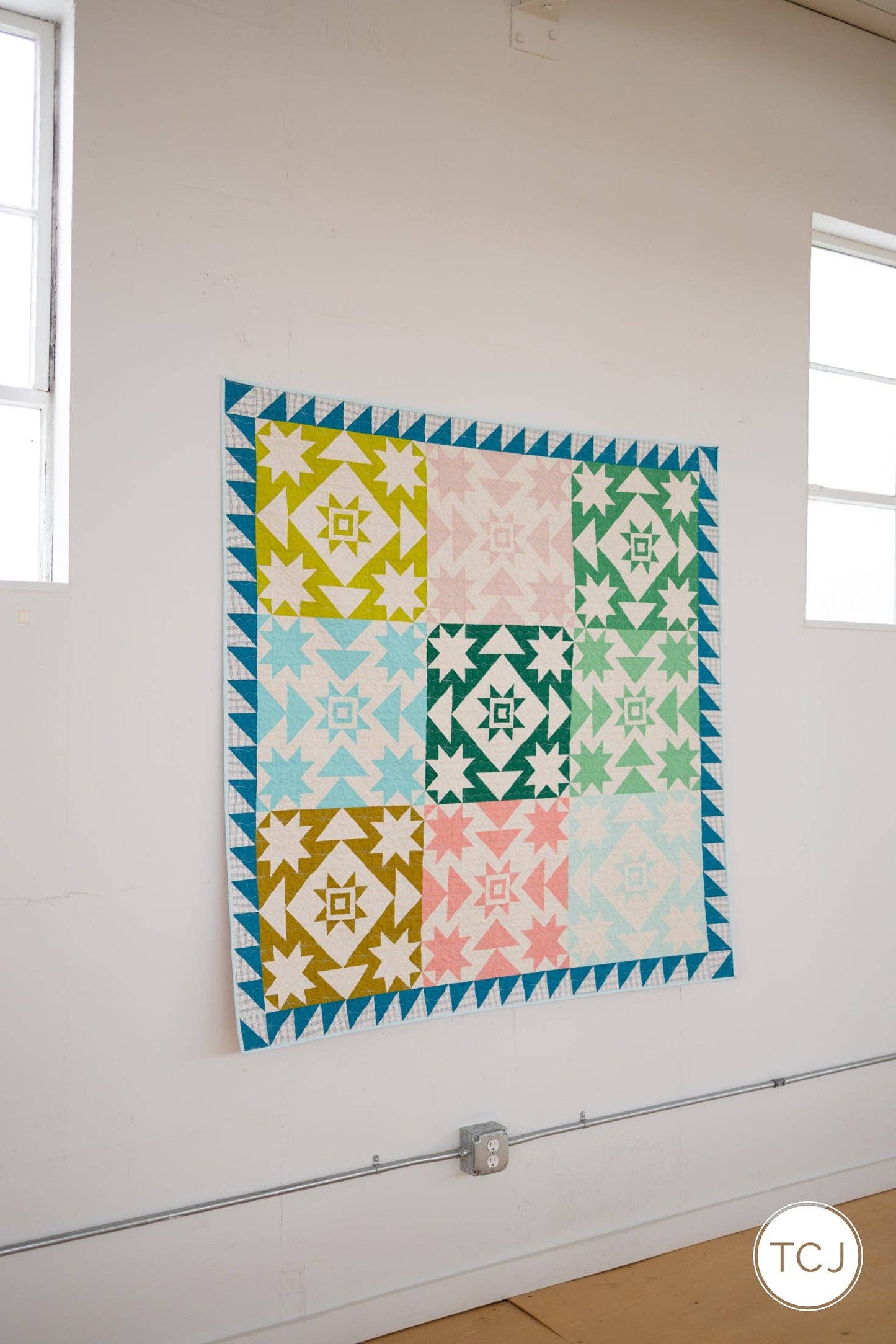 Everett Star Quilt Pattern - Printed