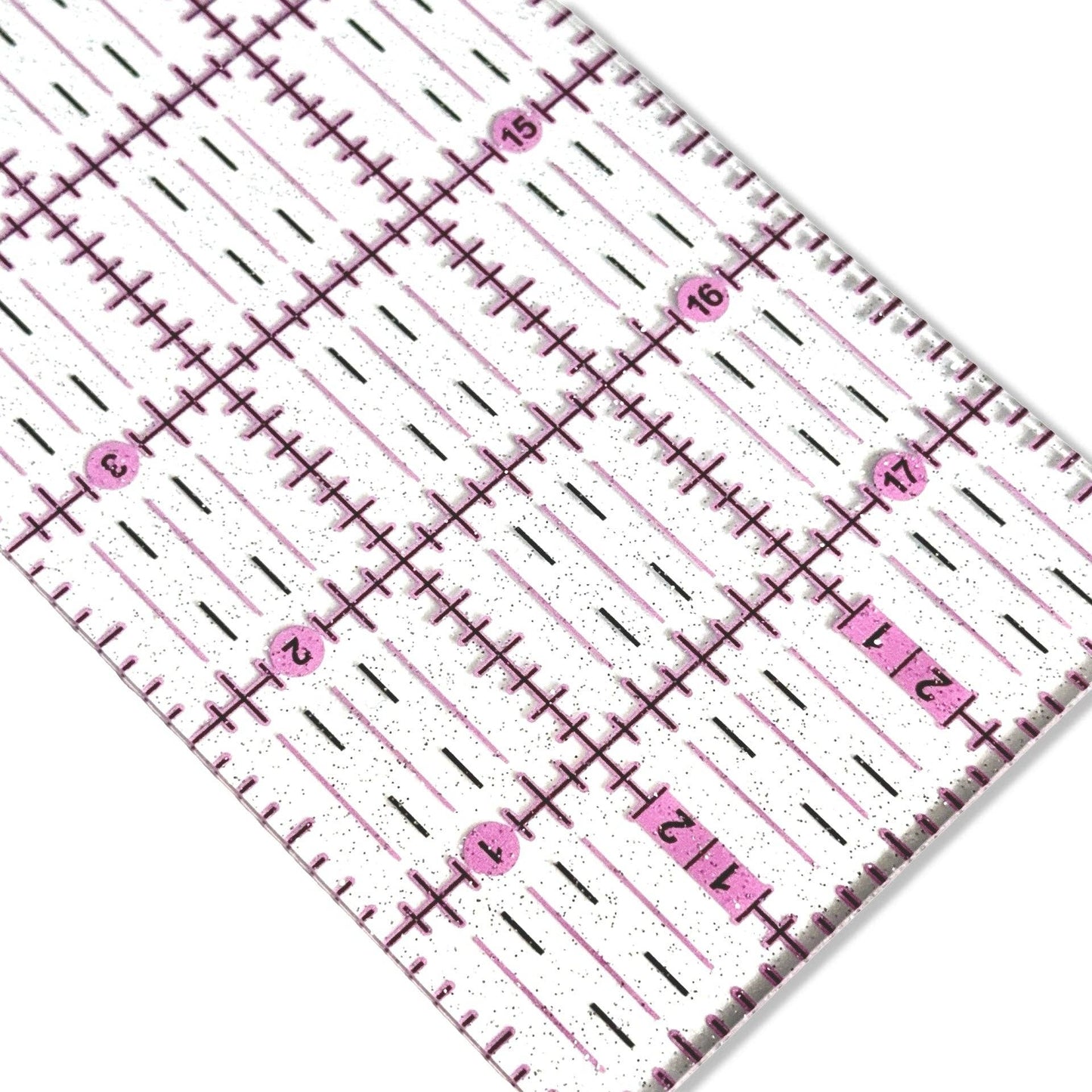 18” x 3” Ruler - Pink to Teal Gradient | Glitter