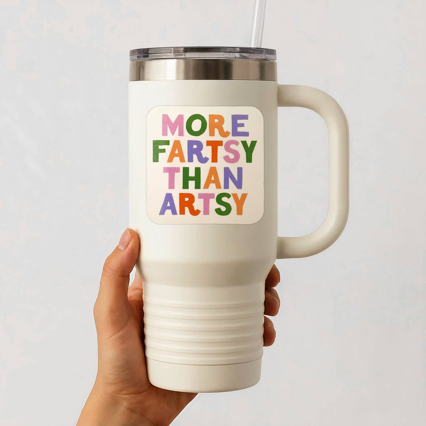 More Fartsy than Artsy Sticker Vinyl Sticker