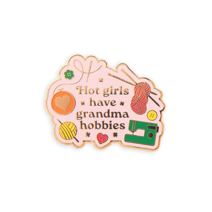 Hot Girls Have Grandma Hobbies™ Magnetic Needle Minder by Sarah Hearts