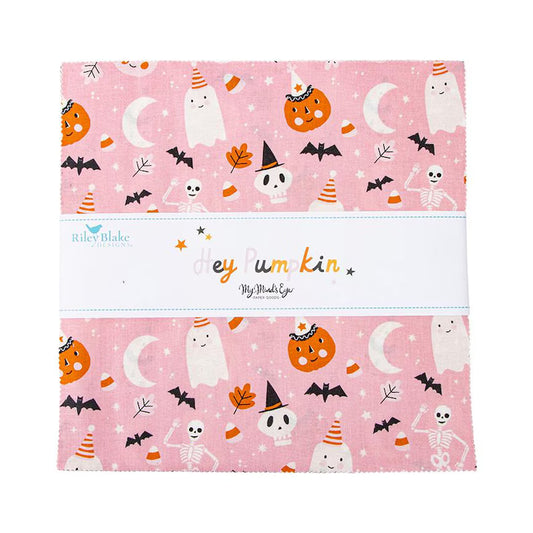 Hey Pumpkin 10” Square Fabric Bundle – by My Mind’s Eye for Riley Blake Designs