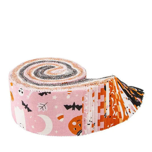 Hey Pumpkin 2-1/2” Strip Fabric Bundle – by My Mind’s Eye for Riley Blake Designs