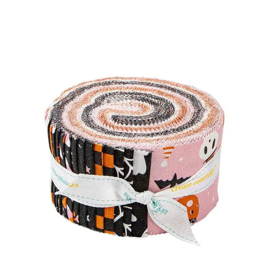 Hey Pumpkin 2-1/2” Strip Fabric Bundle – by My Mind’s Eye for Riley Blake Designs