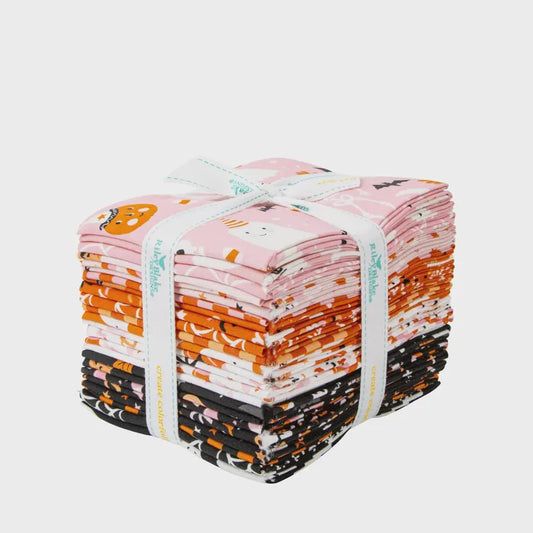 Hey Pumpkin Fat Quarter Bundle, 24 Pcs – by My Mind’s Eye for Riley Blake Designs