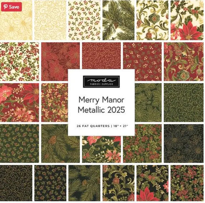 Merry Manor Metallic Charm Pack