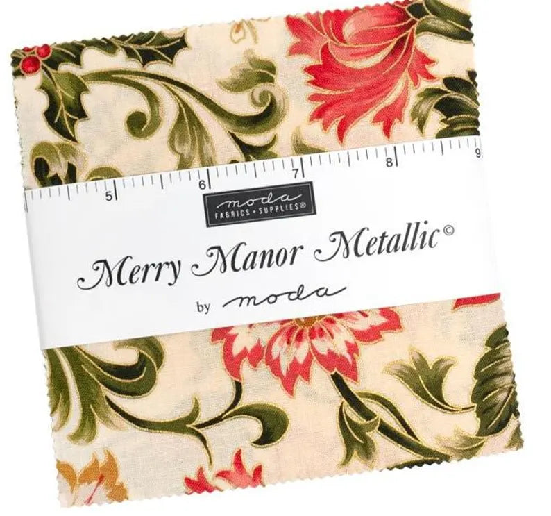 Merry Manor Metallic Charm Pack